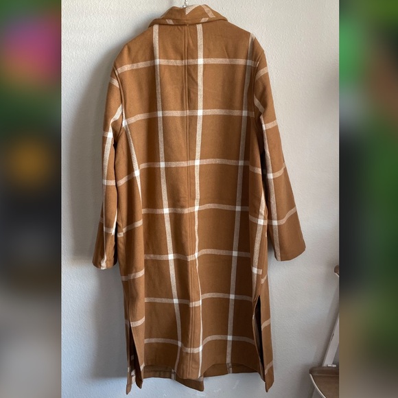 Plaid Pocketed Women’s Coat 2X - Picture 6 of 6